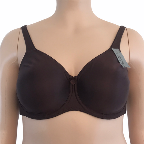 Fantasie Smoothing Full Cup Bra in chocolate brown – front view on mannequin